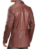 Men Genuine Leather Blazer Sport Coat 17